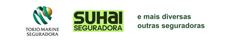 Seguradoras parceiras: Tokio Marine, Suhai Seguros e outras